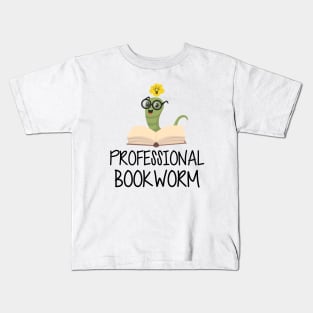 Professional Bookworm Kids T-Shirt